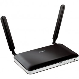 Router wireless D-Link DWR-921 , 300 Mbps , 802.11 b/g/n , Modem 3G si 4G , Negru